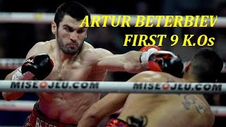 Legendary Boxing Highlights Artur Beterbiev first 9 KOs [upl. by Dyke]