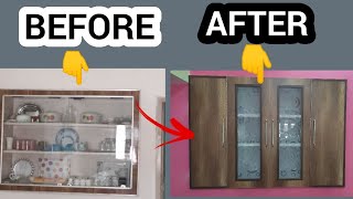 Showcase makeover Wall decoration ideas  Living room makeover ideas fantastic furniture  Hisar [upl. by Nitsyrc]