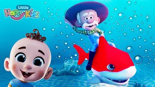 Baby Shark Dance 🦈🎶  Fun and Educational Kids Song and Nursery Rhyme  ‪HappyLittleKidsTV [upl. by Eldred699]