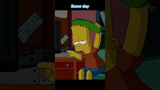 On a snowy day Bart has nothing to do Season 21 Episode 08 shorts funny simpsons [upl. by Martel783]