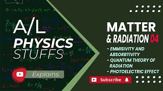 Emissivity and Absorptivity Quantum theory of radiation Matter and Radiation  04 [upl. by Rudolf]