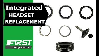 Integrated Headset amp Bearing Replacement  Mountain mtb or Road Bike [upl. by Nagel]