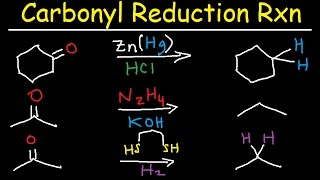 Clemmensen Reduction amp Wolff Kishner Mechanism [upl. by Alledi]