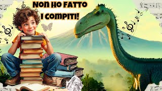 Non ho fatto i compiti 🎵 Una canzone divertente per bambini  Storie Fantasiose [upl. by Crutcher]