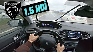 EN YENİ 308  2021 PEUGEOT 308 15 BLUEHDİ 130 HP EAT6 STYLE TECH POV SÜRÜŞ [upl. by Eillac994]