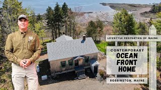 SOLD Contemporary Oceanfront Home  Maine Real Estate [upl. by Llerrit]