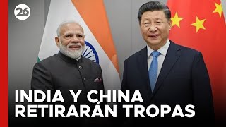 India y China retirarán sus tropas en dos puntos de la frontera [upl. by Nylodnarb912]