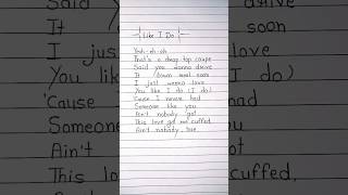 Like I Do 😎  J Tajor Lyrics [upl. by Hoisch21]