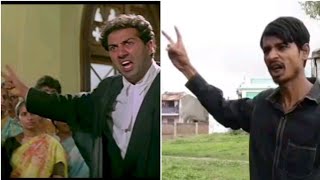 Tarikh Pe Tarikh  Sunny Deol Spoof  Bollywood Movie Scene  Damini [upl. by Duvall]