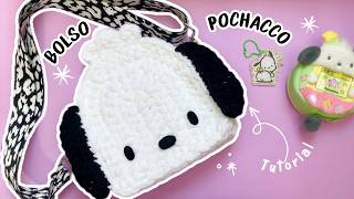 ¡Bolso Pochacco Paso a Paso para Tejedores Tutorial Hebras Crochet [upl. by Nomahs]