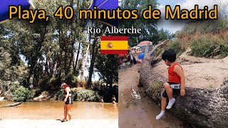 ✨ Rio Alberche playa cerca de Madrid 🇪🇸 verano 2024 [upl. by Emmy]