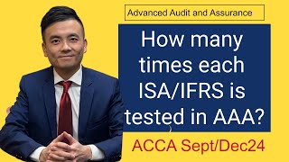 ACCA AAA Exam SeptDec 24 How many times each IFRSISA is tested [upl. by Howey]