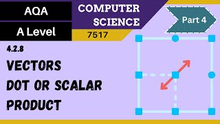 34 AQA A Level 7517 SLR 4  428 Vectors Part 4  Dot or scalar product [upl. by Havot138]