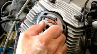 Installing TYTRONIC elec ignition on Honda CBCL 7277 engine [upl. by Holmun]