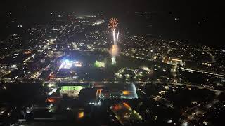 Swanley at night and a clip of the Rec fireworks [upl. by Hadias]