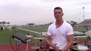 2015 Blue Devils Drummer Dillan Bailard Talks Roland Technology [upl. by Zimmerman]