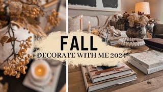 FALL DECORATE WITH ME  FRONT ENTRYWAY  LOFT  SIDEBOARD  2024 [upl. by Ariajay]