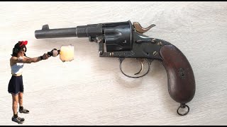 Reichsrevolver mod83 cal44 CF Mell antique shooting revolver girlpower neko girl gun [upl. by Priebe]