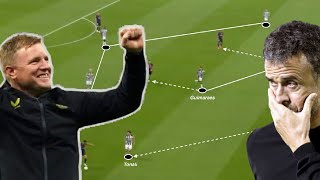 How Eddie Howe’s tactics helped DESTROY PSG and prove he is one of the BEST managers around [upl. by Elwaine91]