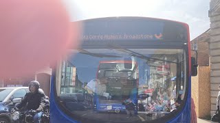 Morebus 2012 Volvo B7RLE Wright Eclipse 2 HF12 GVU on the 4 to Wimborne  300824 [upl. by Bowyer]