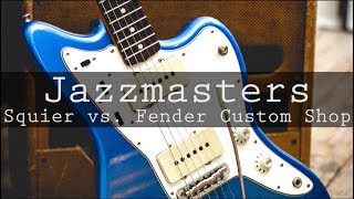 Jazzmasters Squier J Mascis vs Fender Custom Shop Adam Lee amp Jamie [upl. by Odnanref]