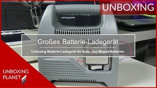 Neues Batterieladegerät für Auto und MopedBatterien  Unboxing Planet [upl. by Illak]