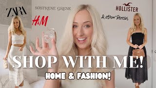 SHOP amp HAUL HOME amp FASHION 2024 Zara HampM Sostrene Grene Hollister amp Other Stories Try on haul [upl. by Adarbil488]