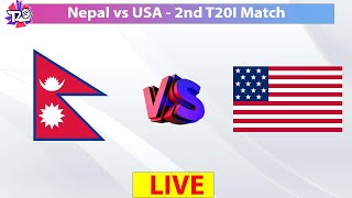 🔴Live Nepal vs USA 2nd T20I Cricket Match Live  Nepal tour of USA Cricket [upl. by Adla822]