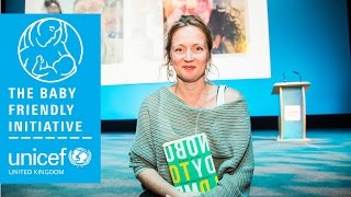 Unicef UK Baby Friendly Initiative Conference  Hollie McNish interview [upl. by Sirenay]