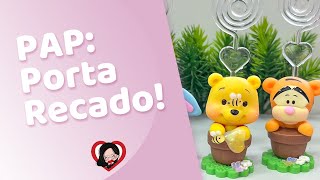 PAP Porta Recado Turminha do Pooh passoapasso comofazer pooh tigrao bisonho leitao cute [upl. by Lemmueu708]