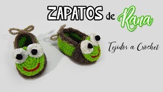 ZAPATITOS ALPARGATA DE RANA tejidas a crochet  Paso a paso [upl. by Bred449]