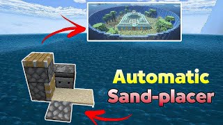 Drain Ocean Monument Very Fast  Automatic Sand  Placer Machine  🔥  Minecraft Tutorial [upl. by Omik]