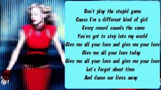 Madonna  Give Me All Your Luvin Karaoke  Instrumental with lyrics on screen [upl. by Eibbor]