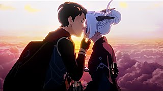 The Dragon Prince Callum and Rayla kiss season 6 ep 67 [upl. by Waine]