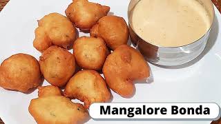 Mangalore Bonda recipe in Tamil Gole Baje Evening snack in 15mins [upl. by Juanne]