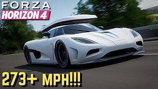 FORZA HORIZON 4  273 MPH Koenigsegg Agera Setup [upl. by Abbotsen]