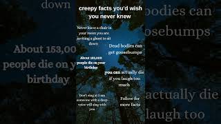 Creepy facts you wish you never knew [upl. by Ardyaf]