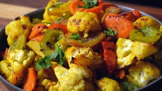 Indian Style Roasted Vegetable Recipe [upl. by Jun294]