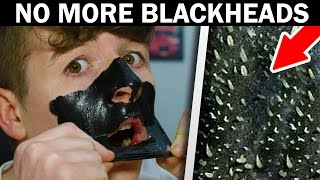 DIY EASY BLACKHEAD REMOVER Peel Off Mask  REMOVES EVERYTHING [upl. by Notgnimer727]