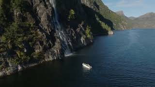 Hengjanefossen quotWhiskey fallsquot in Lysefjord [upl. by Kurman]