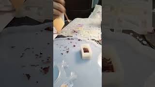 goldleaf resinart howtopaint howtoadd art handmade mix mixing [upl. by Anikram49]