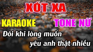 Xót Xa Karaoke Tone Nữ Karaoke Đức Duy  Beat 2024 [upl. by Airebma157]