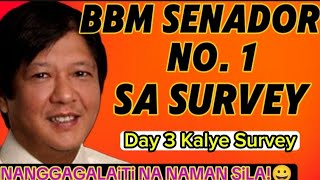 PBBM SENADOR NO 1 SA SURVEY KABILA NANGGAGALAITI NA NAMAN😀 [upl. by Aspa]