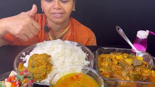 BIGBITES EATING RICE WITH MUTTON LUNG CURRY TOK DALLOTE JHURI।। [upl. by Gignac]