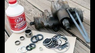 How To Fix Power Steering box Pitman arm oil seal Leakage Part 34 [upl. by Kcerred491]