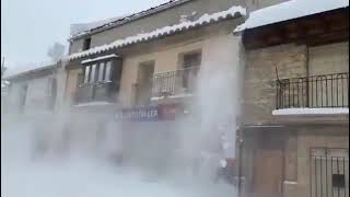 Los efectos de Filomena en Vilafranca del Cid [upl. by Biddie]