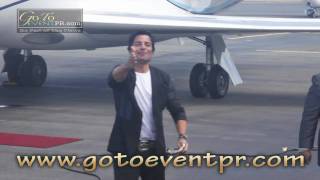 Chayanne a su llegada a Puerto Rico quot8 de Febrero de 2011quot [upl. by Atinet]