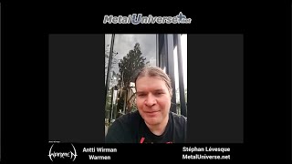 Interview with Antti Wirman from Warmen  MetalUniversenet [upl. by Ailehs]