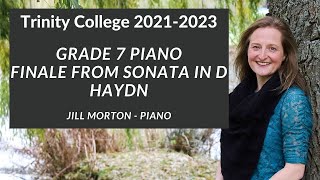 Finale  Haydn Grade 7 Trinity College Piano 20212023 Jill Morton  Piano [upl. by Othelia]