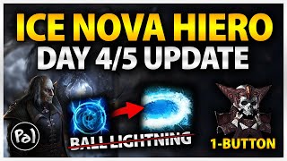 PoE 324 Kitavas Ice Nova of Frostbolt 1Button SWAP amp Defensive Rework Day 45 Update [upl. by Ayisan]